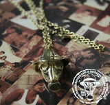 Psycho Realm - Gold Gas Mask Chain